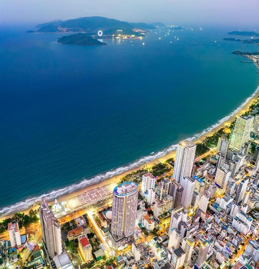 Panorama Sky Blue Nha Trang Aparthotel Bagian luar foto
