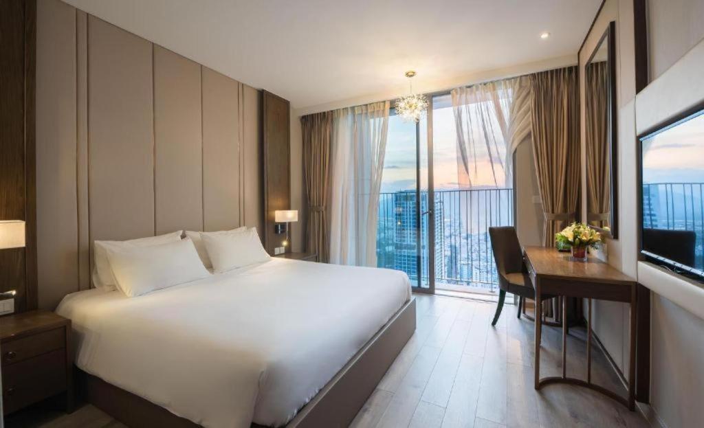 Panorama Sky Blue Nha Trang Aparthotel Bagian luar foto