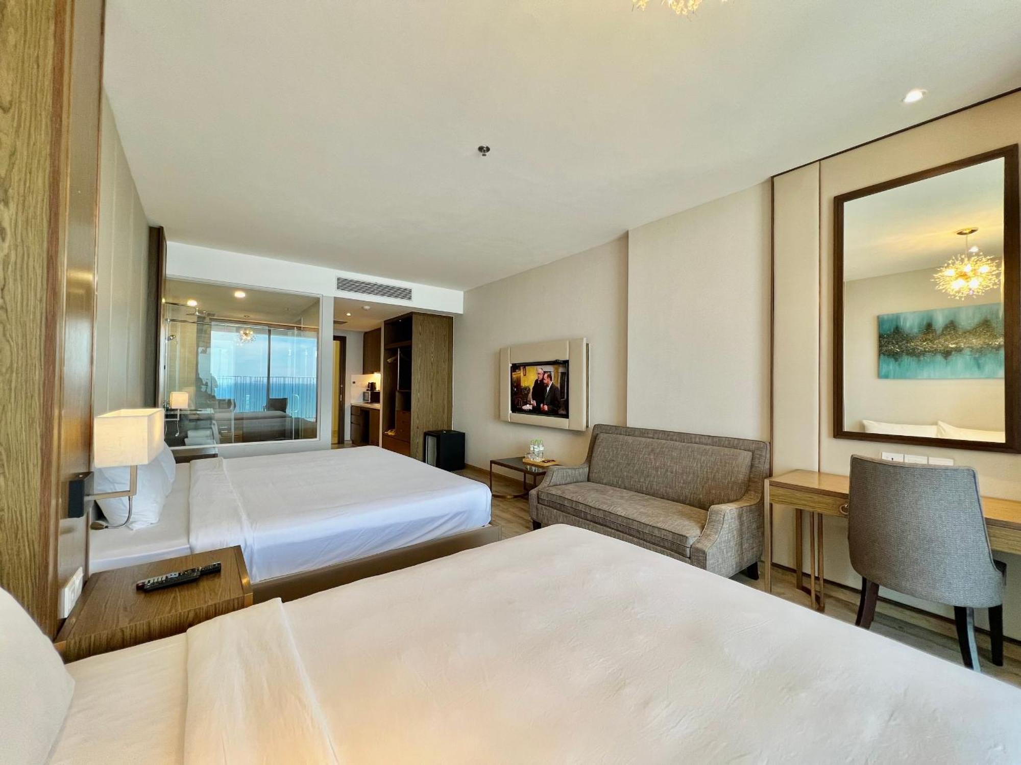 Panorama Sky Blue Nha Trang Aparthotel Bagian luar foto